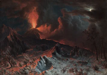 Vesuvius vid midnatt, 1868.