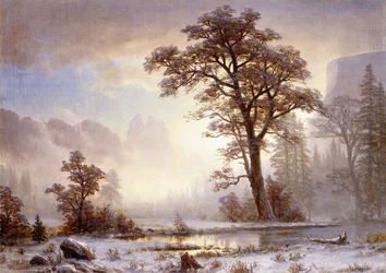 Valley of the Yosemite -Snöfall,