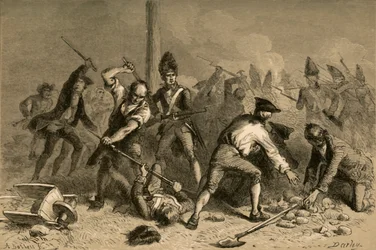Försvar av Liberty Pole i New York, 1877.
