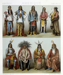 Illustration i "Den historiska kostymen" av Racinet