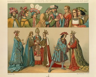 "Le Costume Historique" (The Complete Costume History) av Auguste Racinet, IV volym