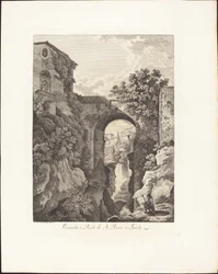 Vattenfall och Ponte di San Rocco i Tivoli