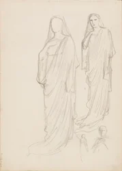 Aino Ackté som Alcestis, skiss