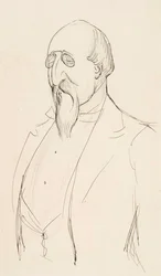 Karikatyr av Leo Mechelin