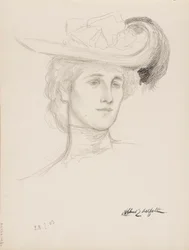 Kvinna med hatt (Mme Flore Deschamps)