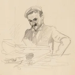 Porträtt av konstnären, greve Louis Sparre