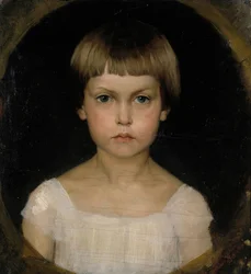 Porträtt av konstnärens syster Berta Edelfelt