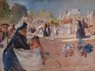 Luxembourgträdgården, Paris, slutlig studie
