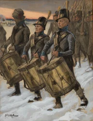 ”Björneborgsregementets marsch”, originalteckning till ”Fänrik Ståls äventyr”