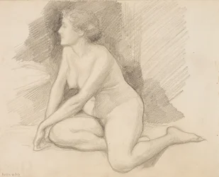 Sitter naken