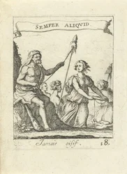 Spinnande Hercules Moraliserande kärleksemblem (serietitel) Devises et emblesmes d