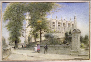Eton College, Windsor, 1923 (wc och gouache)