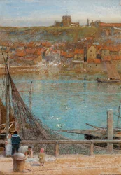 Whitby, odaterad (akvarell, gouache på papper)