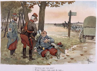 Au 30entieme kilometer - i "" Military Album"" av Albert Guillaume (1873-1942), ca. 1900
