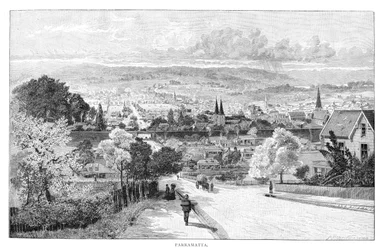 Parramatta, New South Wales, Australien, 1886.