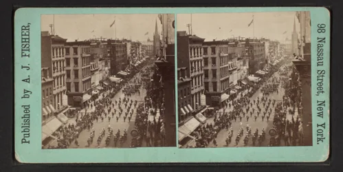 Fina ögonblicksbilder av den stora frimurarparaden, 24 juni 1875