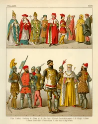 Italiensk kostym 1300