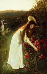 Plocka blommor,