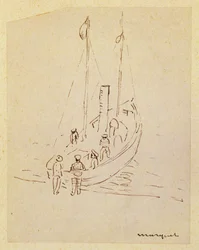 Båt (penna på papper)