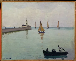 Ingång till hamnen (olja på duk)