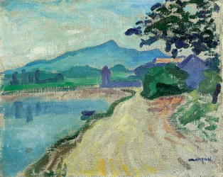 Omgivningarna i Saint-Jean-de-Luz, Morgonen (olja på duk)