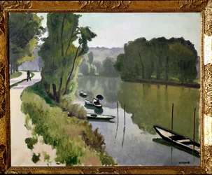 Landskapet i Ile de France, 1900-talet (olja på duk)