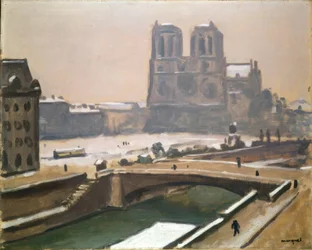 Notre-Dame i snön