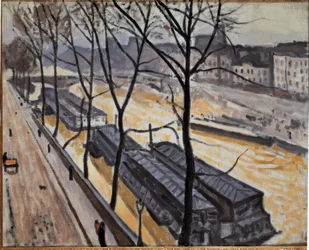 Paris på vintern (Quai de Bourbon)
