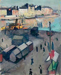 Port du Havre, ca 1907 (olja på duk)