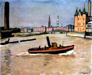 Hamnen i Hamburg, 1909