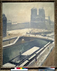 Utsikt över katedralen Notre Dame de Paris