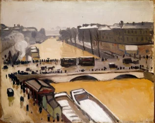 Översvämning vid Pont Saint-Michel