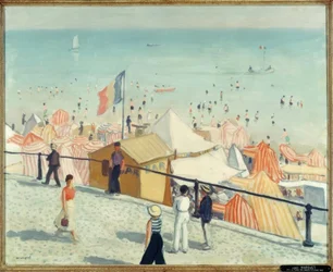 Sommar, stränderna i Les Sables-d