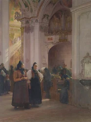 Slutet på mässan i Einsiedeln