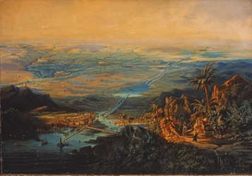 Suezkanalen i november 1864 (olja på duk)