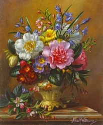 AB1112 Pioner, blåklockor och primula