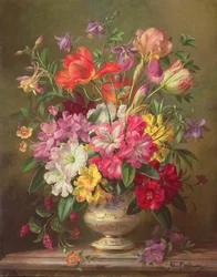 AB315 A Spring Floral Arrangement, 1996