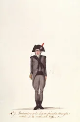 A Pontoneer of the French Foreign Legion, från Coppetiers, 23 november 1792