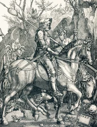 Dödens riddare, ca 1880 (gravyr)