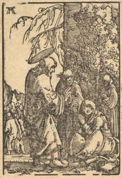 Kristus tar avsked med sin moder, från mänsklighetens fall och frälsning genom ..., ca. 1513.