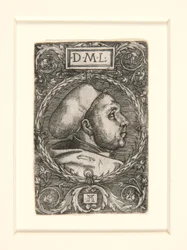 Martin Luther med doktorsmössa