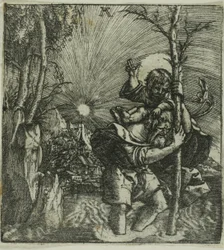Sankt Kristoffer bärande på Jesusbarnet
