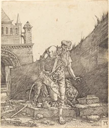 Saint Hieronymus på en innergård