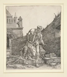 St. Hieronymus vid en mur