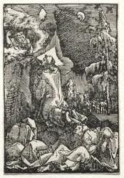 Människans fall och återlösning: Chirst på Oljeberget, ca. 1515.