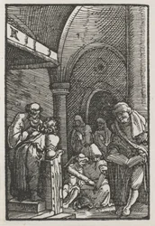 Människans fall och återlösning: Kristus disputerar med läkarna, ca. 1515.