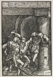 Människans fall och återlösning: Kristi flagellation, ca. 1515.