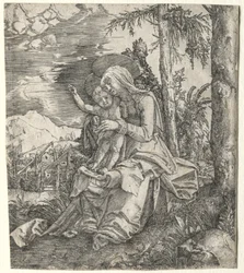 Jungfrun i ett landskap, ca. 1515.
