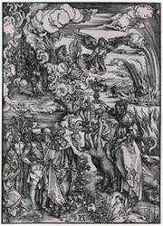 Babylonisk kvinna, figur XIII, blad 15 i serien ”Apokalypsen”