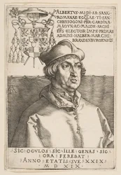 Kardinal Albrecht av Brandenburg, 1519.